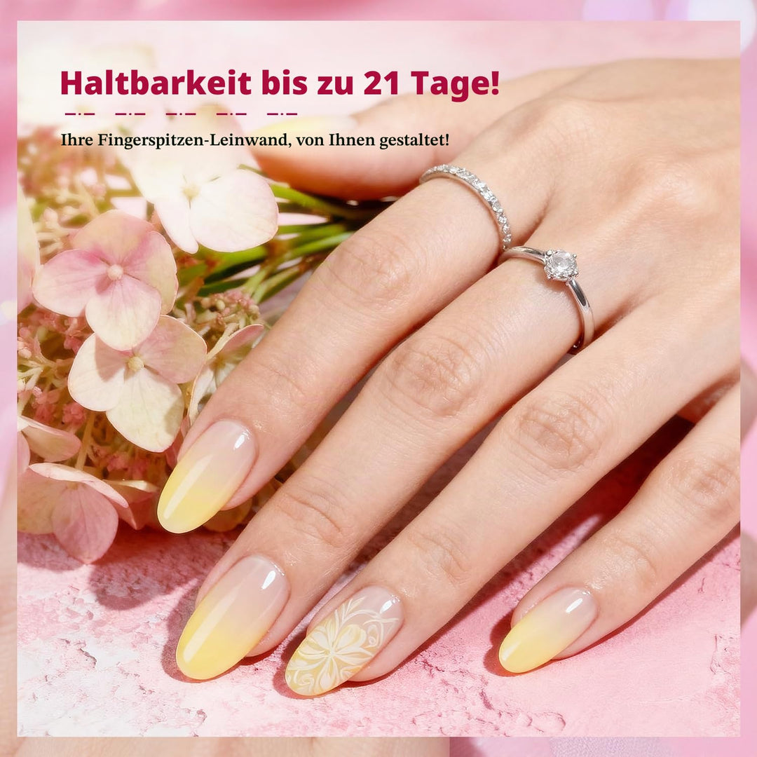JODSONE 9 Farben Ombre-Nägel Farbverlaufsgel Blush Effect Gel Nagellack-Set Lackieren Nageldesign Ge