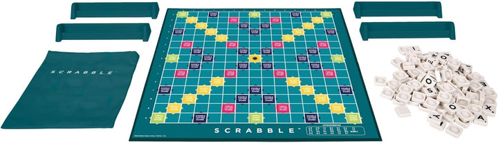 Mattel Games Scrabble Original, Italienische Version, Gesellschaftsspiel, Brettspiel, Familienspiel,