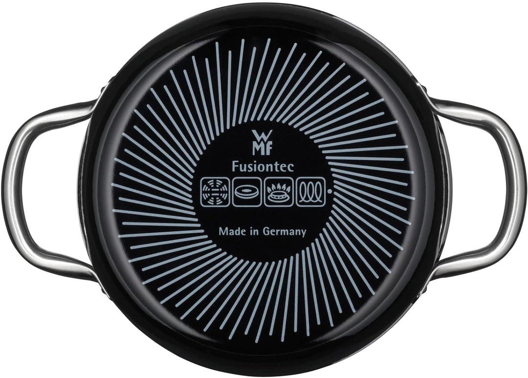 WMF Fusiontec Inspire Kochtopf gross, 20 cm, Glasdeckel, Bratentopf Induktion, 2,4l, High-Tech Keram