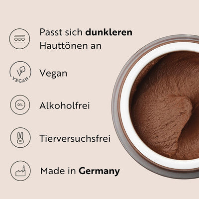 M. Asam MAGIC FINISH Make-up Mousse Deep Teint (30ml) – 4-in-1 : Primer, Puder, Concealer & Makeup,