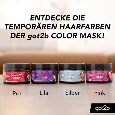 got2b Color Mask! Silber (150 ml), temporäre Haarfarbe für Farb-Boost & intensive Pflege in nur 5 Mi