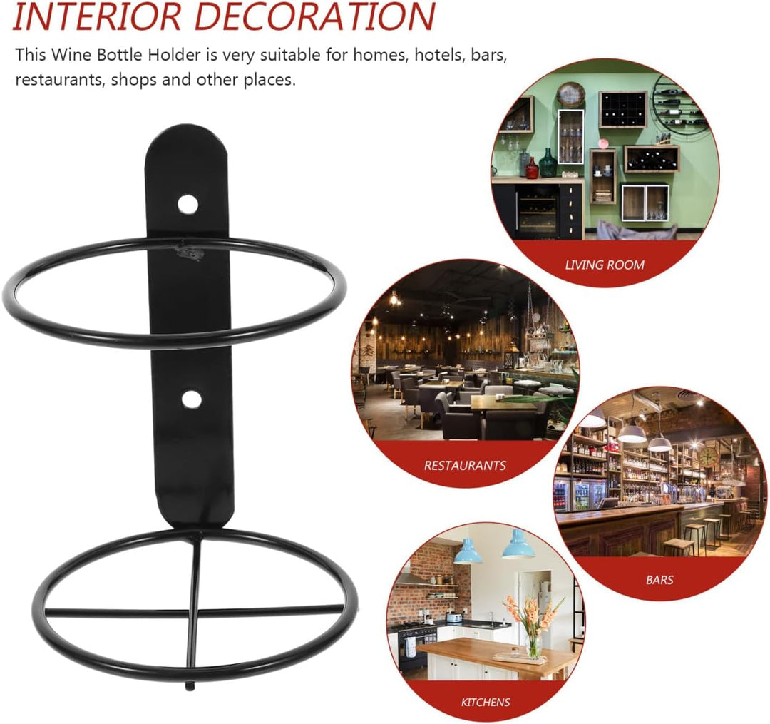 UPKOCH 2 Stücke Wand Montiert Weinregal Display Racks Wein Lagerung Veranstalter Flaschenhalterung W