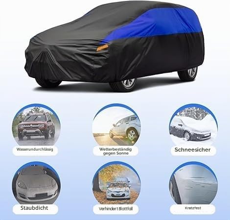 Autoabdeckung Wasserdicht Atmungsaktiv, SUV Abdeckplane für Volkswagen VW T-ROC Tiguan Limited, Auto