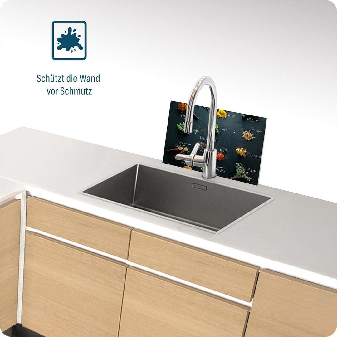 Herdabdeckplatte – Gehärtetes Glas Schneidebrett & Ceranfeld Abdeckplatte 1 Teilig 30x22 – Hygienisc