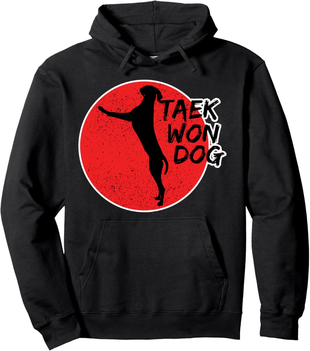 Taekwondo Hunde Shirt für Sport-Fans - Asien Taekwon Dog Pullover Hoodie