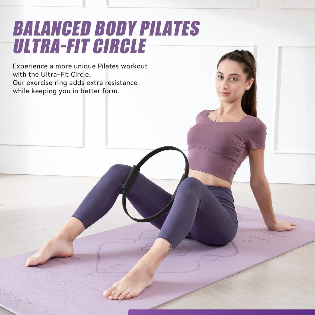 Pilates-Ring, 35,6 cm, magischer Kreis, Pilates-Ringe zur Konzentration auf die Stärkung der inneren