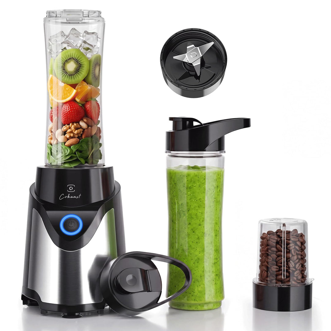 COKUNST Stand Mixer &amp; Go Smoothie Maker, Shake Blender Elektrisch, 2 Becher | 900 W Leistung, 570 ml