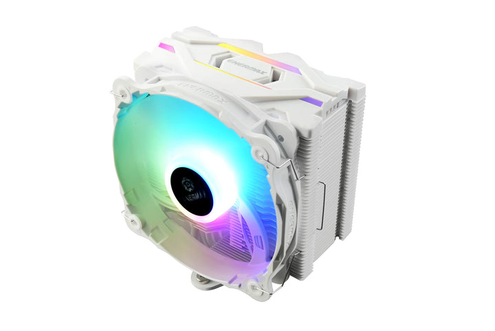 ENERMAX Luftkühler RGB Adressable weiss für Intel/AMD Ryzen, leiser Lüfter 14 cm RGB Adressable