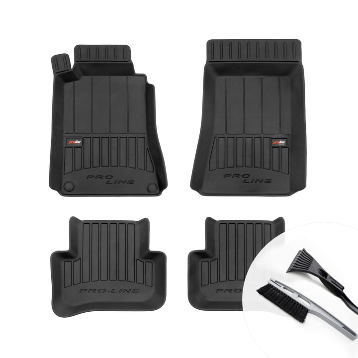 moto-MOLTICO 3D Gummimatten Auto Fussmatten Gummi Automatten 4-teilig Set - passend für Mercedes-Ben