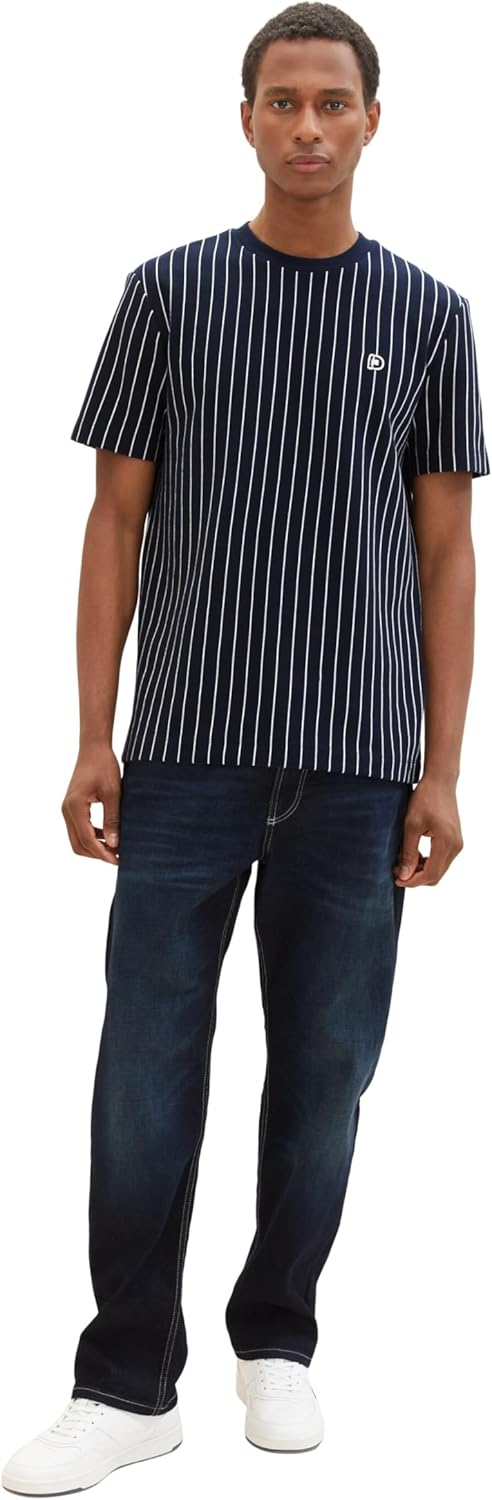 TOM TAILOR Herren Trad Relaxed Jeans 29W / 32L 10120 - Used Dark Stone Blue Denim, 29W / 32L 10120 -