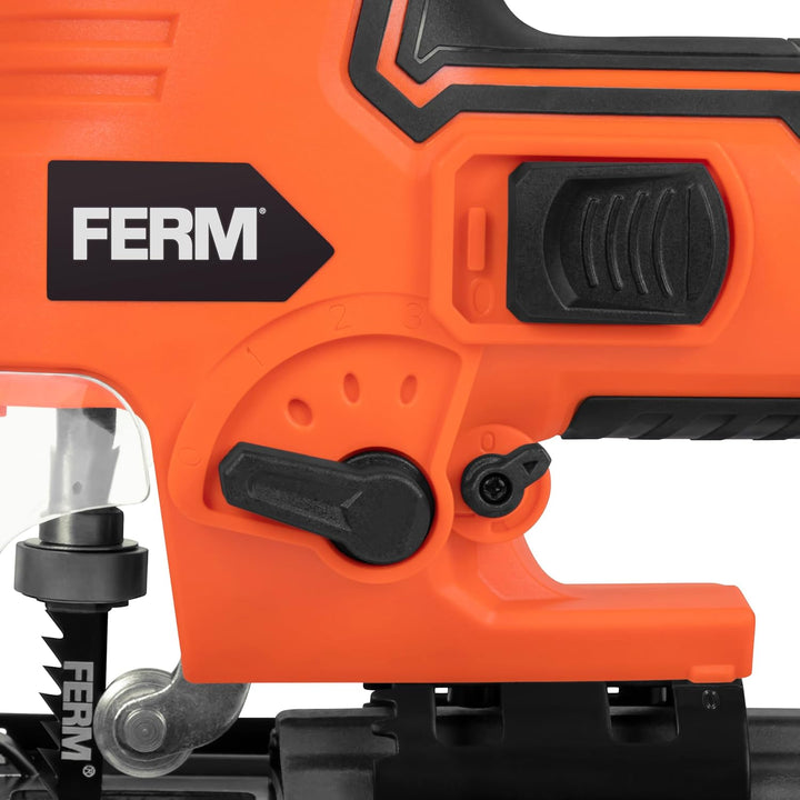 FERM JSM1040 Akku-Stichsäge 20V – Kabellose Pendelhub-Stichsäge mit 4 Stufen, variabler Hubzahl, Sta
