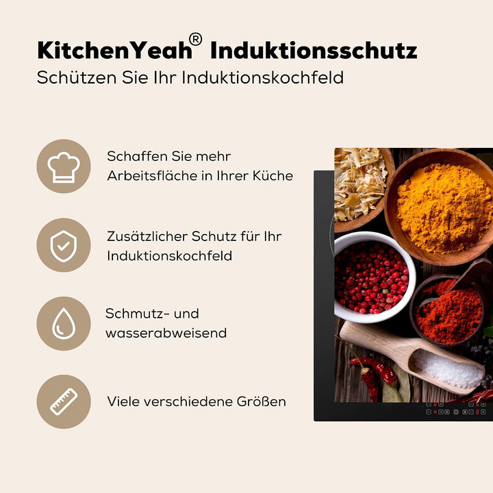 KitchenYeah© Herdabdeckplatte Einteilig Induktionsmatte Küche Abdeckung Ceranfeld Herd Abdeckplatte