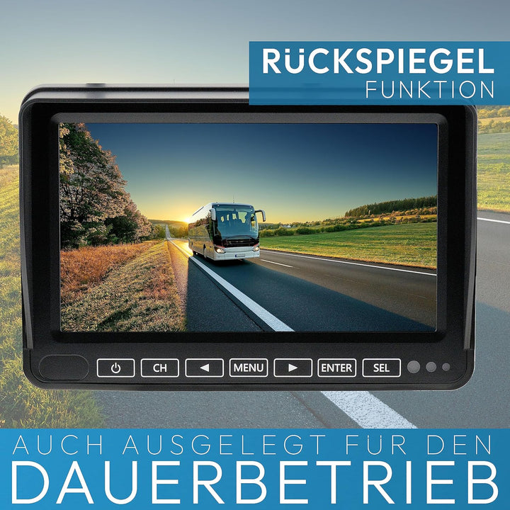 VSG24 Camper Rückfahrkamera Wohnmobil Wohnwagen/Rückfahrsystem Camera/Nachtsicht & Wetterfest/einfac