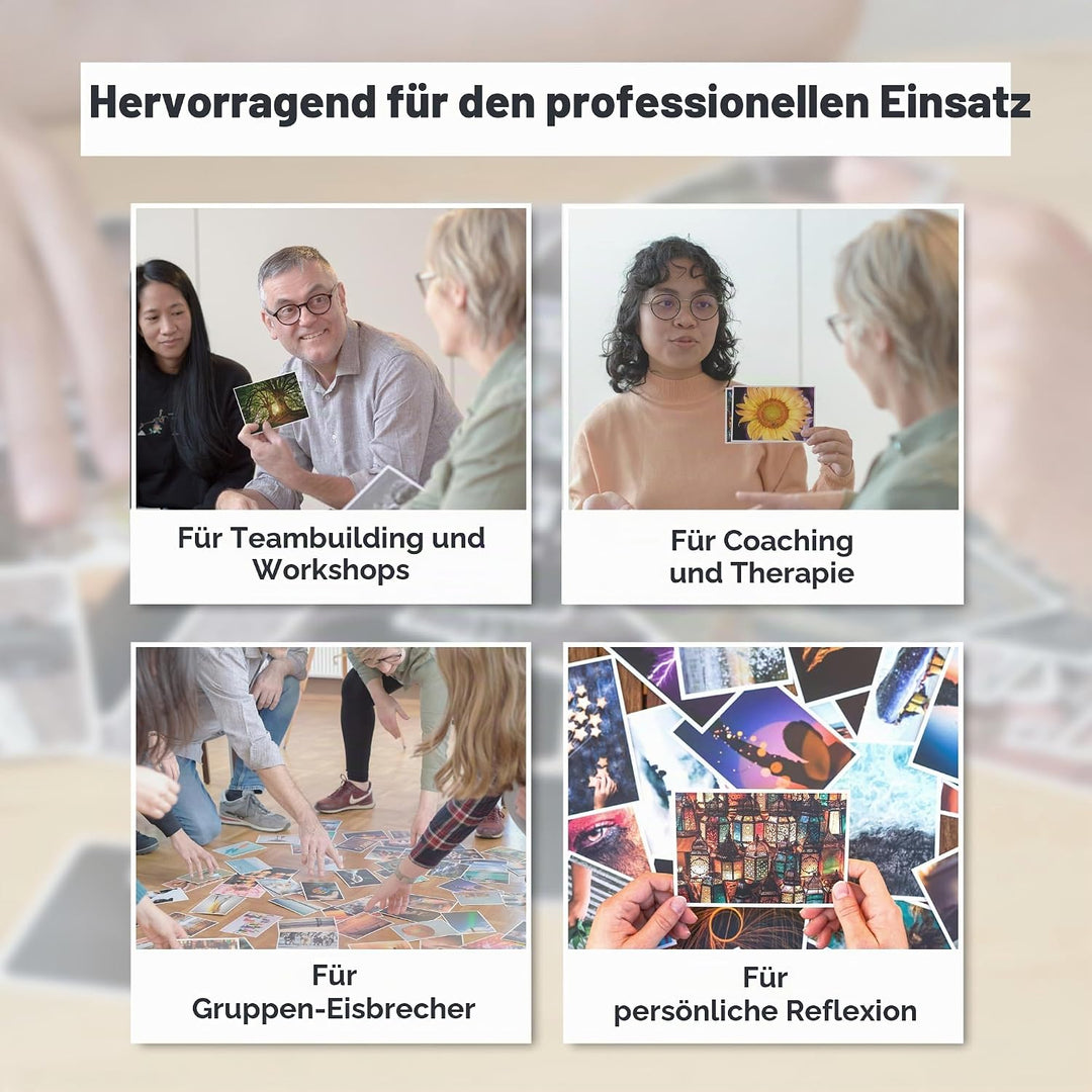 metaFox - 52 Coaching Picture Cards ORIGINAL - Conversation Starter Cards and Facilitation Tools for