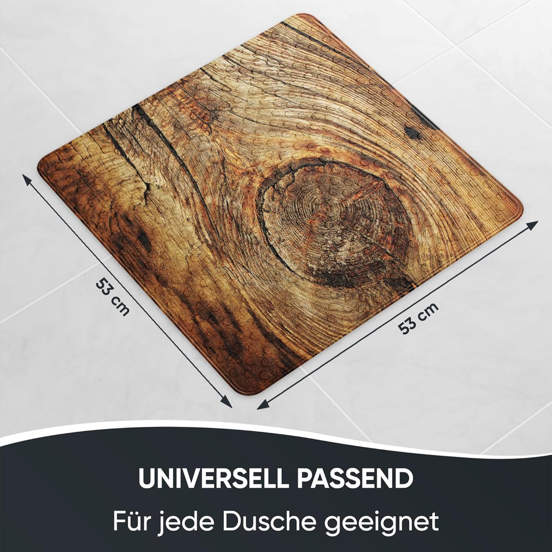 Sanilo Badematte 53 x 53 cm, rutschfeste Duschmatte für Dusche und Badewanne, Antirutschmatte maschi