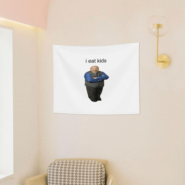 LWIEF Wealth Bertram Eats Kids Wandteppich, Wandbehang, natürliche Landschaft, Schlafzimmer, Wohnzim