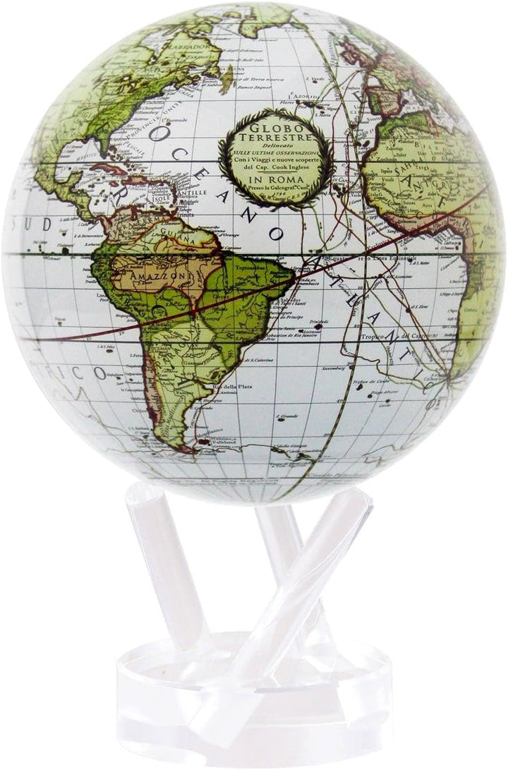 4.5 White Cassini Terrestrial MOVA Globe by Mova