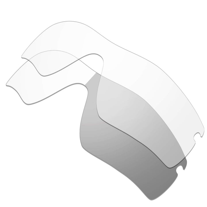 HKUCO Mens Replacement Lenses For Oakley Radar Path Sunglasses Transparent and Transparent Photochro