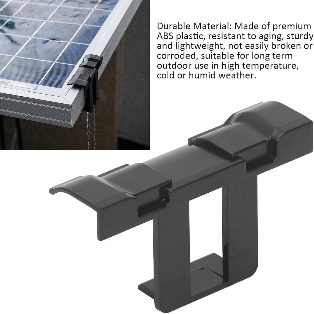 LiebeWH 20 Stück Solarpanel Wasserablauf Clips Abflussklemme 35 Mm ABS PV-Abflussklemmen T-förmige W