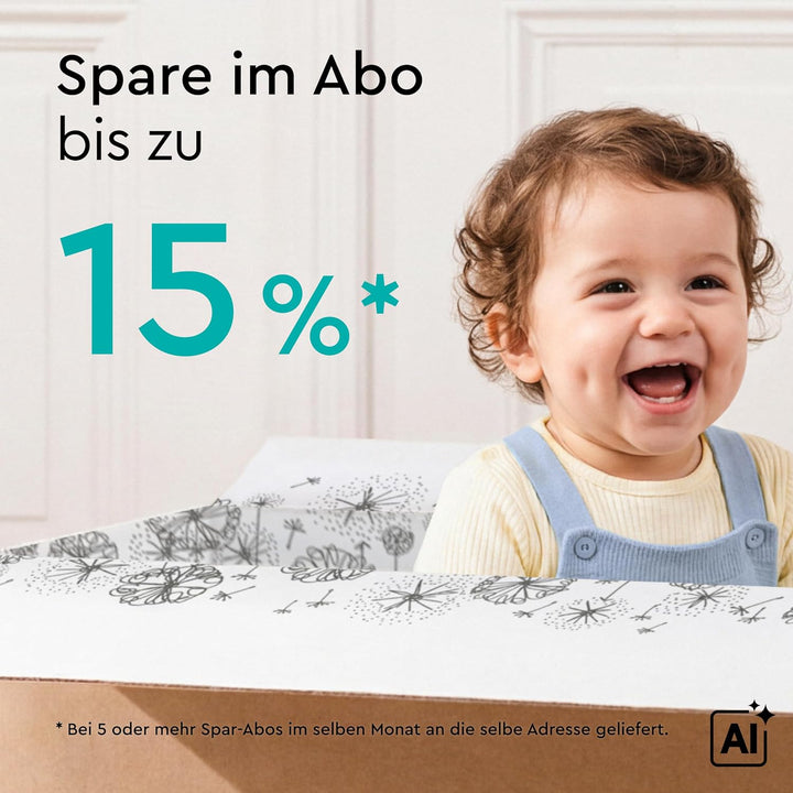 LILLYDOO hautfreundliche Baby Wickelunterlagen 60x 60 cm, 50 Stück (5x10 Stück), Weich, Ohne Parfüme