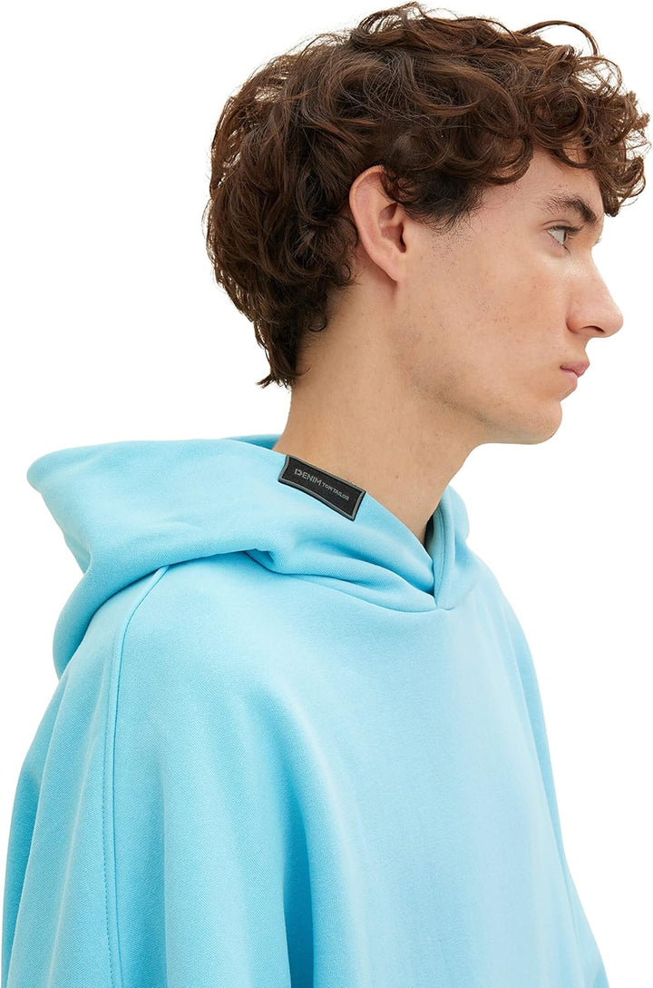 TOM TAILOR Denim Herren Hoodie Sweatshirt S 30063 - Light Dusty Blue, S 30063 - Light Dusty Blue