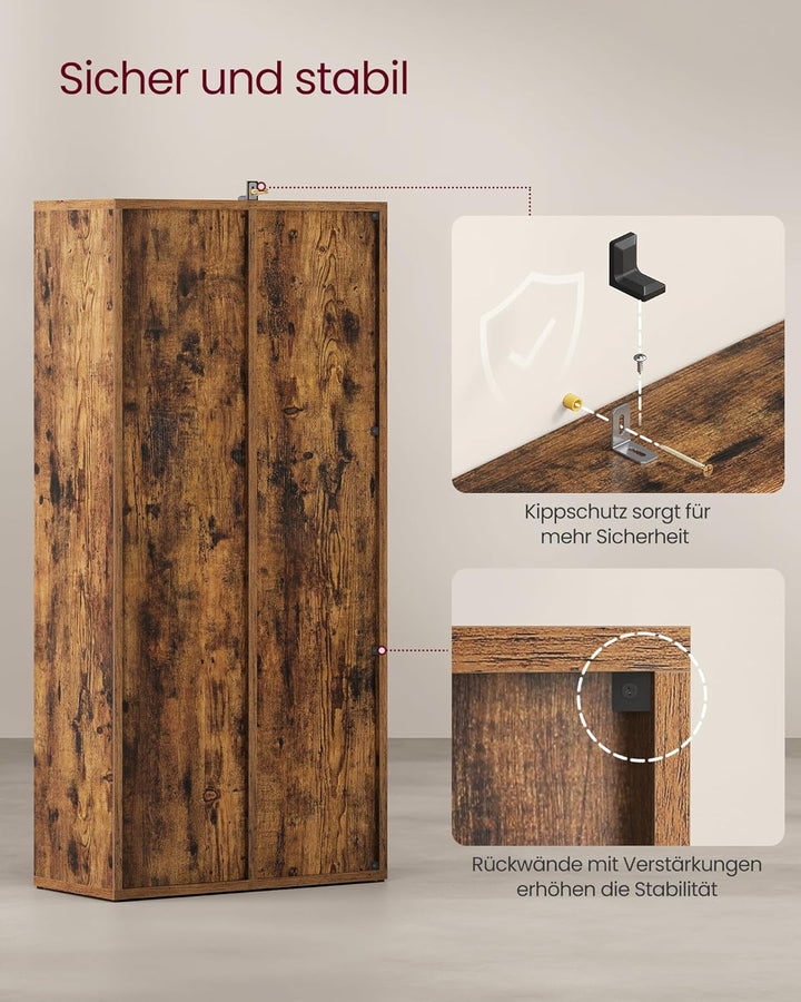 VASAGLE Bücherschrank, Bücherregal, mit 7 Fächern, Büroregal, Würfelregal, Standregal, für Wohnzimme