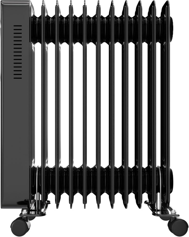 Tronitechnik® Ölradiator TT-OR 311 Elektroheizung Schwarz Öl-Heizung Radiator 3 Heizstufen 11 Rippen