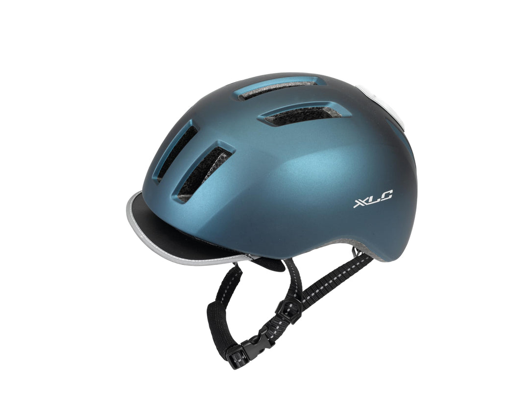 XLC City-Helm BH-C24 blau-metallic metallic blau 58-61cm, metallic blau 58-61cm