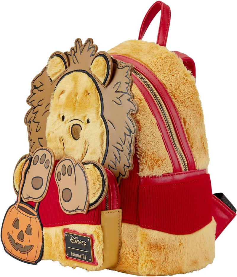 Loungefly Winnie Puuh Halloween Kostüm Plüsch Cosplay Mini Rucksack, Braun, Einheitsgrösse