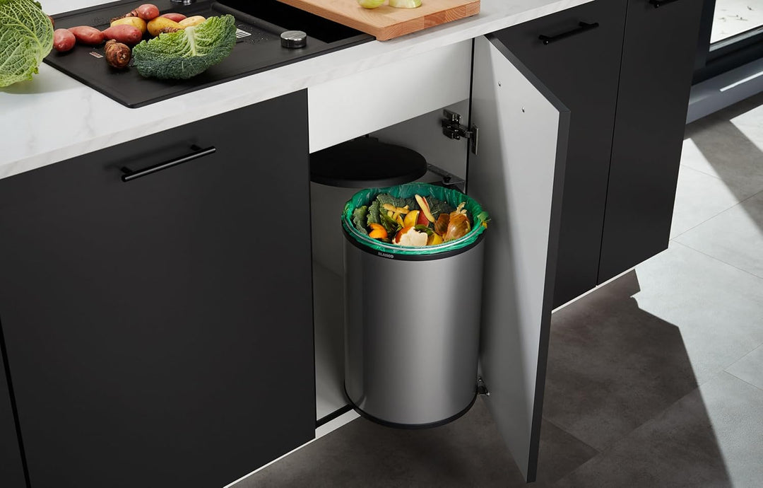 BLANCO SINGOLO XL | Abfall Müllsystem | System zur Montage an Schwenktüren | 1 x 20 Liter Eimer | Ei