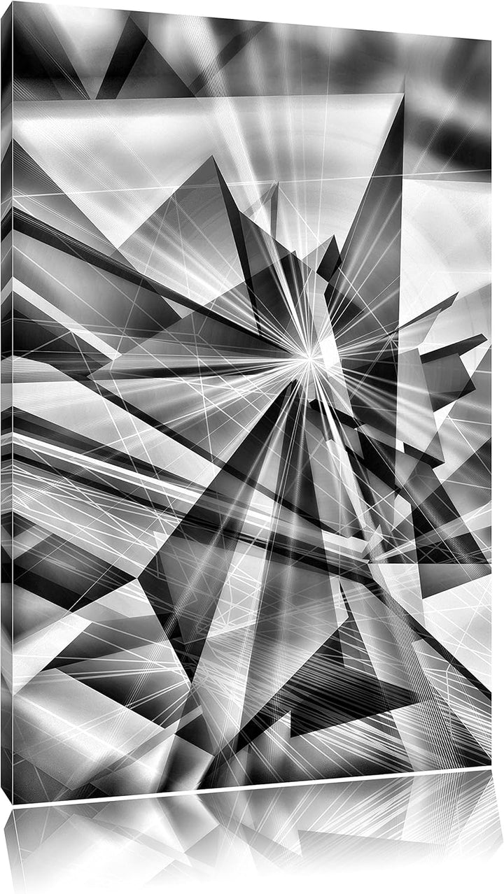 Pixxprint Monocrome, Abstrakt grünes EIS, Format: 100x70 auf Leinwand, 100x70