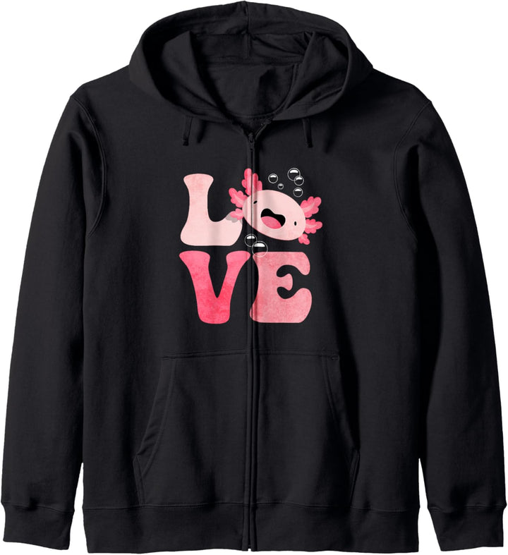Axolotl LOVE Kapuzenjacke