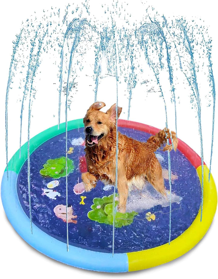 Hundepool,Planschbecken für Hunde,Sommer Outdoor Garten Spielmatte Planschbecken Wasserspielzeug,170