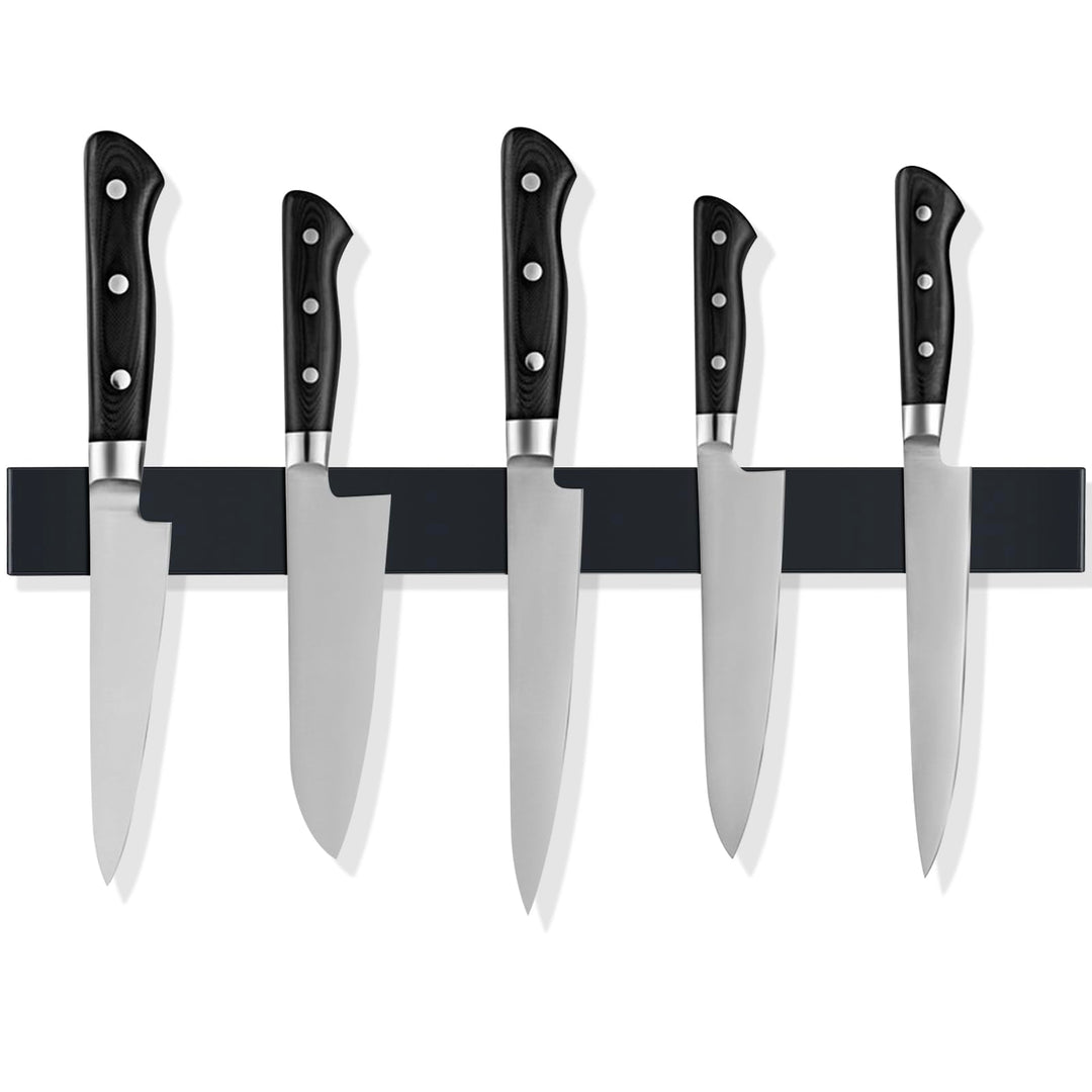 Fousenuk 40cm Magnetleiste Messer, Edelstahl Messerhalter Magnetisch, Selbstklebend Magnet, Knife Ho