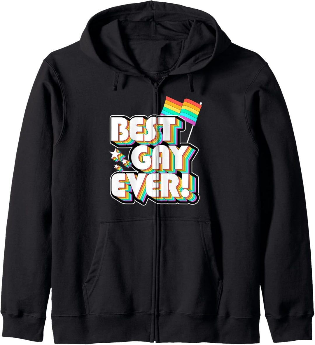 Best Gay Ever Funny Gay Pride Parade Retro Vintage Style Kapuzenjacke