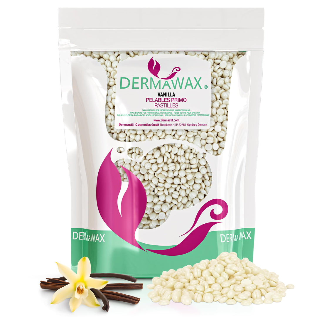 1 kg Dermawax Vanille Wachs Filmwachs Premium Heisswachs Waxing Perlen Wachsperlen ohne Wachsstreife