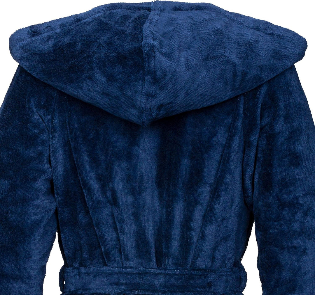 Vossen Damen Bademantel Palermo, Einfarbig S Blau (Winternight 004), S Blau (Winternight 004)