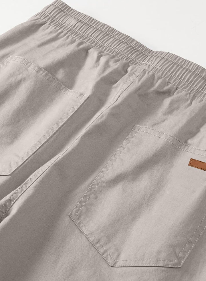 JMIERR Kurze Hosen Herren Baumwolle Cargo Shorts Herren Sommer Freizeithose mit Taschen S G Grau, S