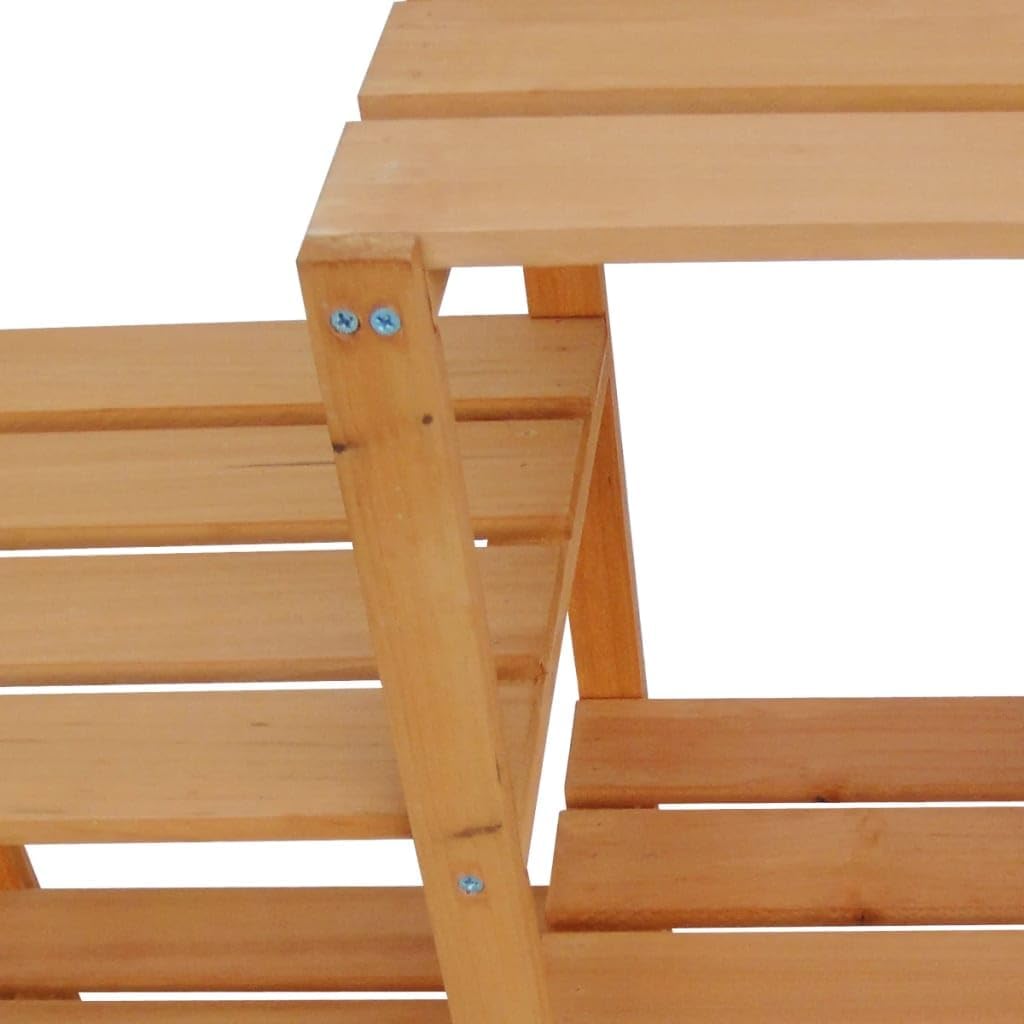 vidaXL Holz Blumentreppe Blumenregal Pflanzenständer Blumenständer Garten