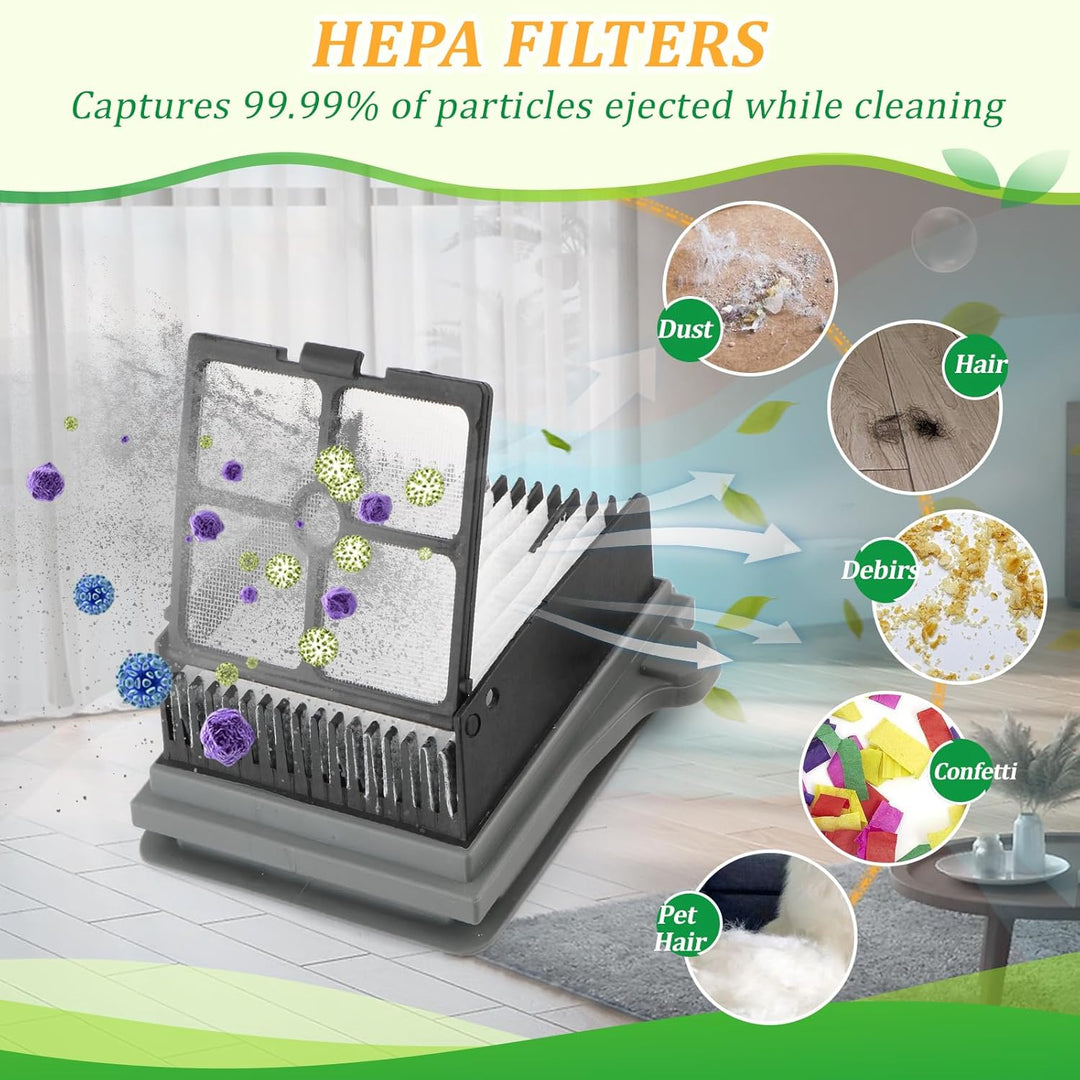 2 Bürstenrollen 4 Filter Ersatzteile für Tineco Floor One S7 Pro/One S6 Bürstenrollen/HEPA Filter Na