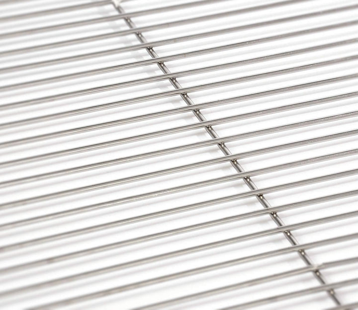 Grillrost Ø 64,5 cm aus Edelstahl rostfrei und elektropoliert 4mm für Grill rund, Kugelgrill, Feuers