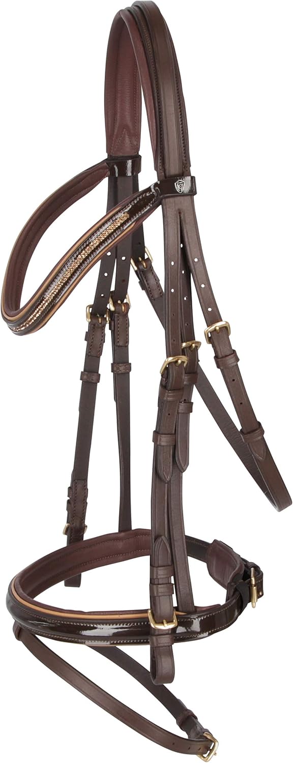 Kerbl 3210490 Trensenzaum Kingston, Braun Pony, Englisch Komb. Modell, 2.5 kg (1er Pack)
