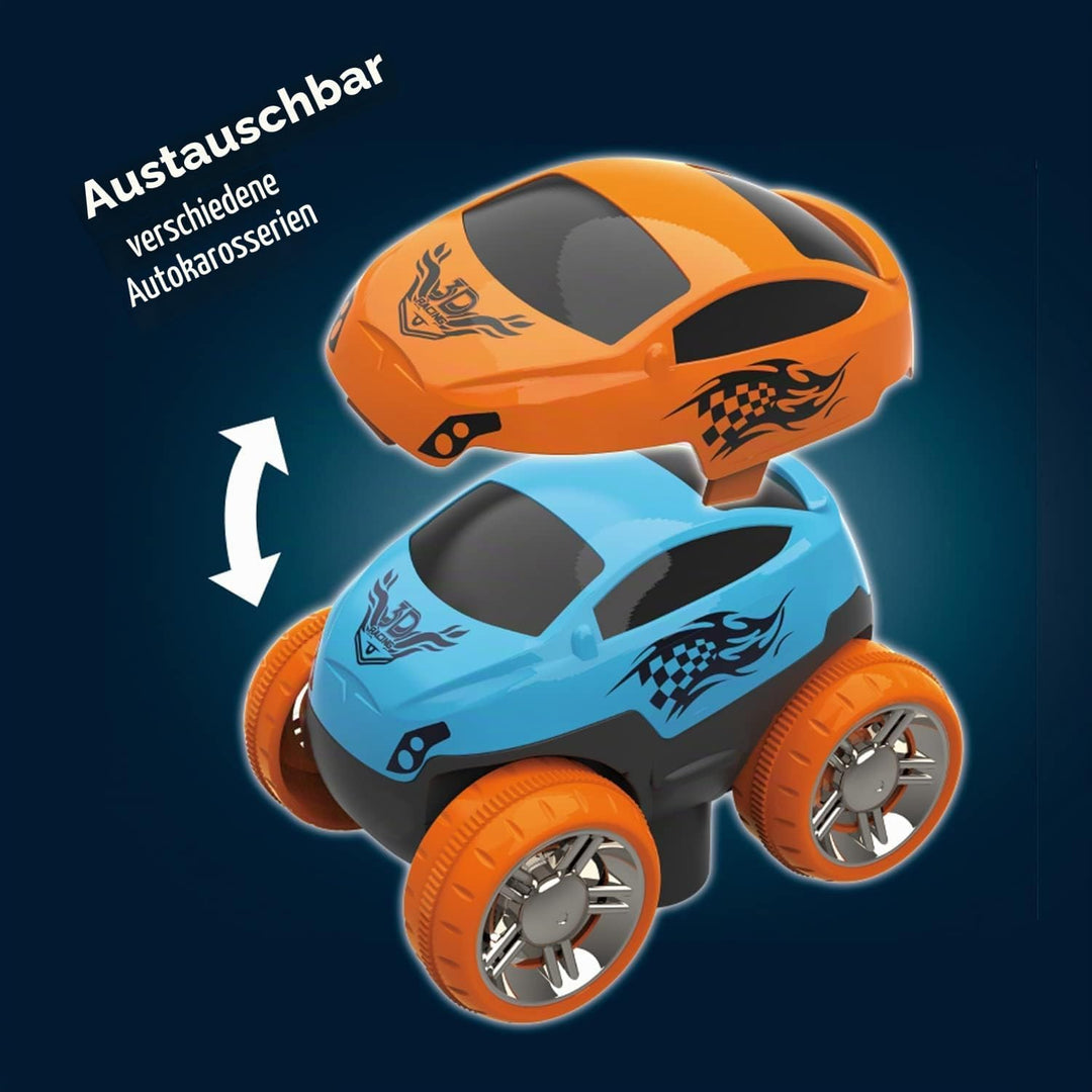 Autorennbahn Autorennbahn Rennbahn Auto Spielset Inklusive 92 Stück Tracks Rennbahn Racetrack Spiels