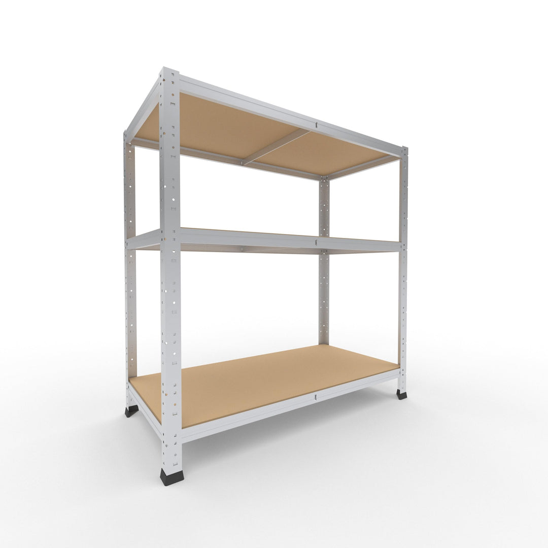 shelfplaza® 100x100x50cm Home Schwerlastregal verzinkt/Metallregal mit 3 Böden/Kellerregal Metall, G