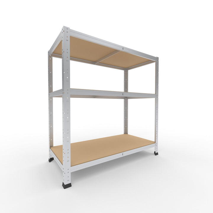 shelfplaza® 100x100x50cm Home Schwerlastregal verzinkt/Metallregal mit 3 Böden/Kellerregal Metall, G