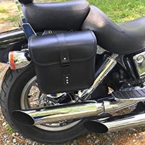 1 Paar Motorrad Satteltaschen Leder PU Wasserdichte abnehmba Werkzeugkasten Tankrucksack Motorrad Ma