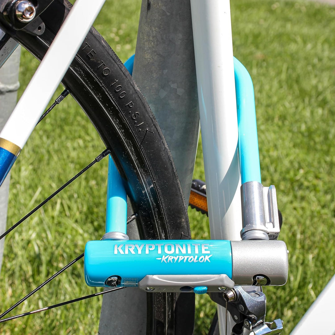 Kryptonite Kryptolok Mini-7 12,7 mm U-Lock Fahrradschloss mit FlexFrame-U Halterung, Unisex-Erwachse