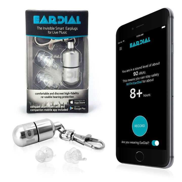 EarDial HiFi Ohrstöpsel - Unsichtbare Gehörschutz für Konzerte, Musik Festivals, Disco, Musiker, Mot