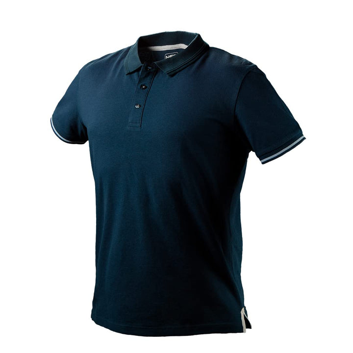 NEO TOOLS T-Shirt Denim blau schattiertes Herren, Grössen S-3XL, 100% Baumwolle, 180 g/m2, Marinebla