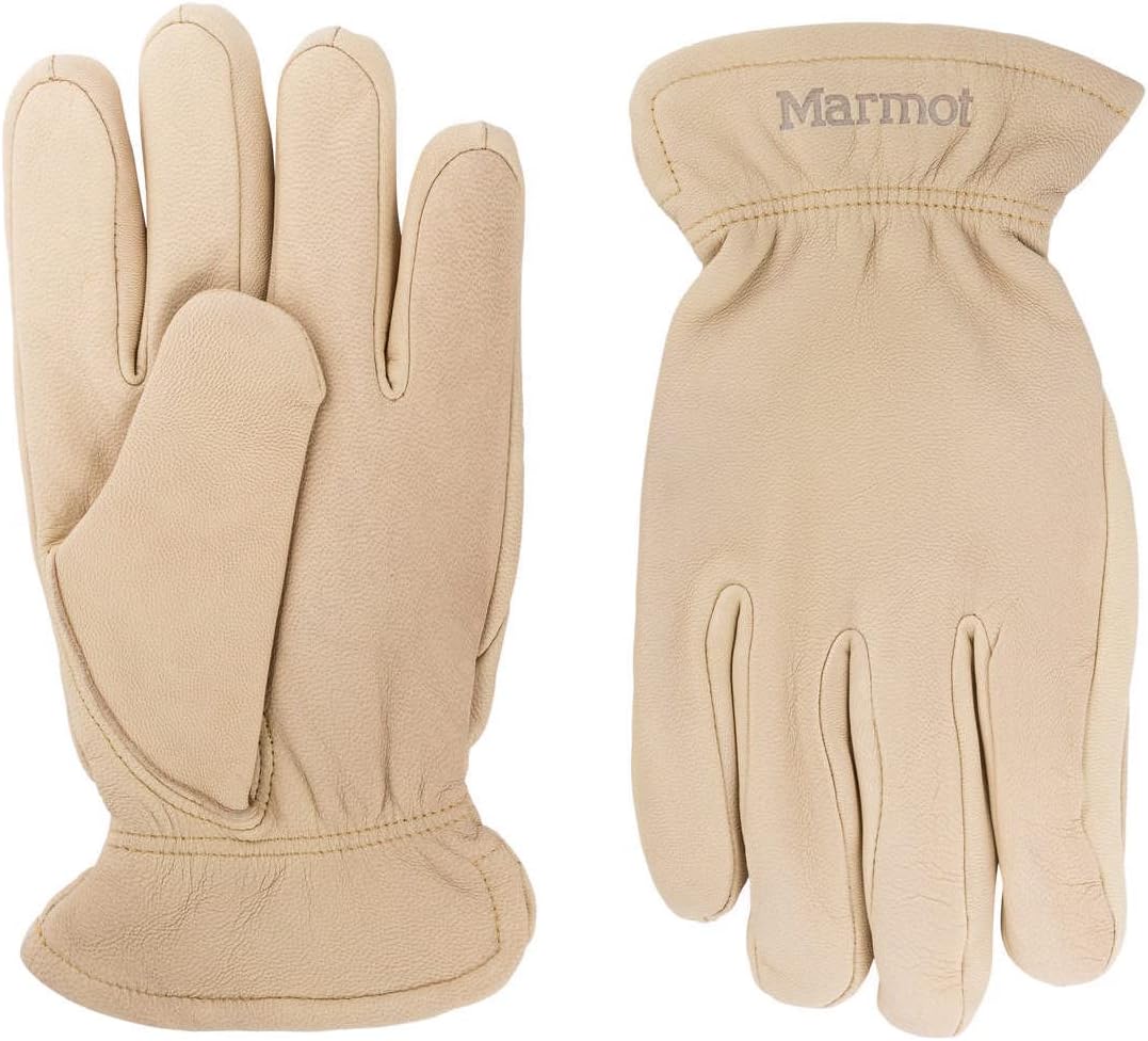 Marmot Herren Basic Work Glove, gefütterte Lederhandschuhe, robuste Arbeitshandschuhe, mit schnelltr